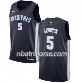 Män Memphis Grizzlies Tröja Andrew Harrison 5 Nike 2017-18 Navy Swingman